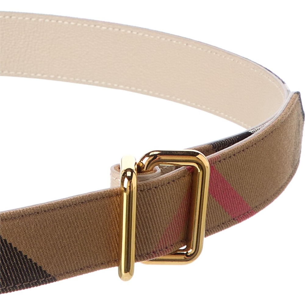 Burberry Brown and Gold Belt Timeless Elegance - Picture 2 of 2
